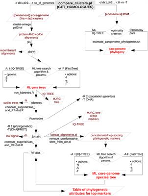 GET_PHYLOMARKERS, a Software Package to Select Optimal Orthologous Clusters for Phylogenomics and Inferring Pan-Genome Phylogenies, Used for a Critical Geno-Taxonomic Revision of the Genus Stenotrophomonas